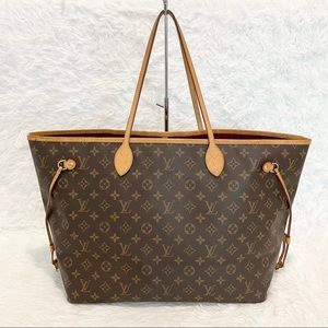 (SOLD) Louis Vuitton Neverfull GM Monogram Fuchsia interior